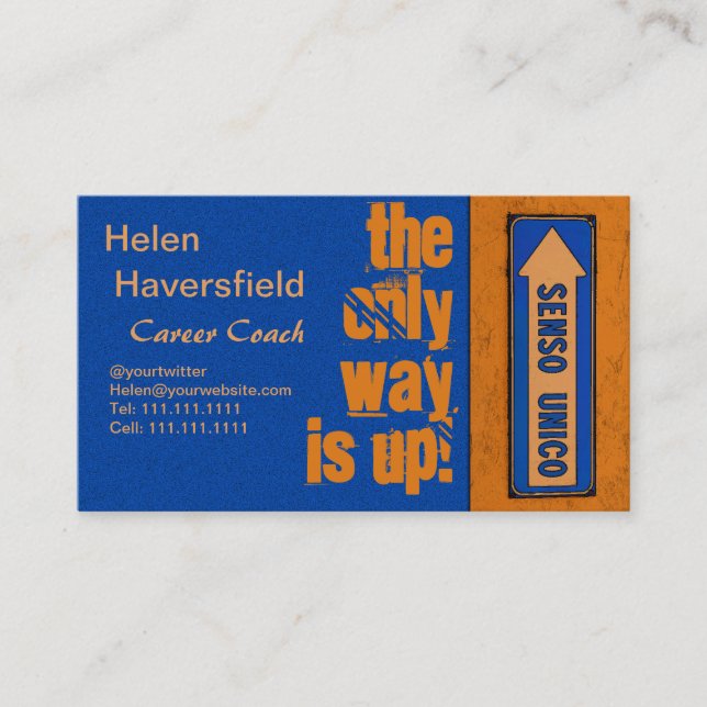 Jobbkarriärlagledare/Motivational instruktörUrban Visitkort (Framsida)