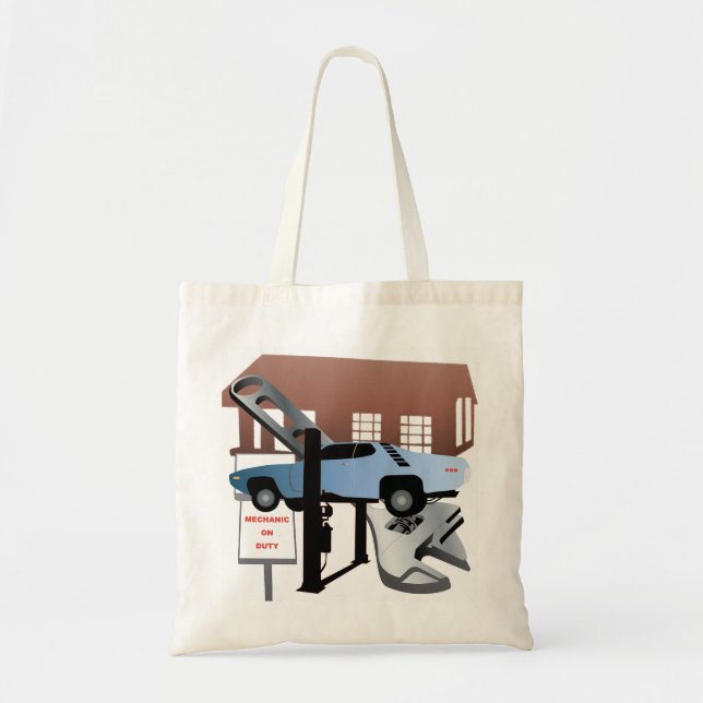 Jobbmekanisk säck tygkasse (Framsidan)