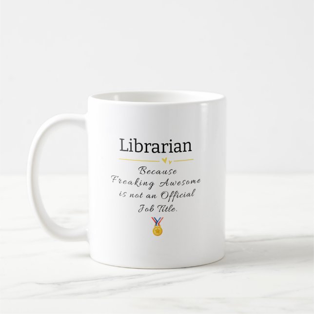 Jobbnamn för bibliotekarie i Fantastisk Kaffemugg (Vänster)