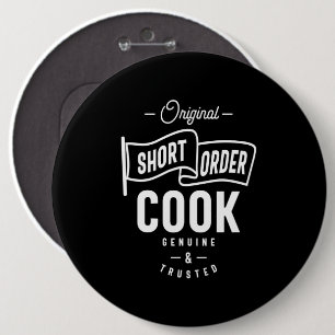 Jobbnamnsgåva för Kort Order Cook-jobb Knapp