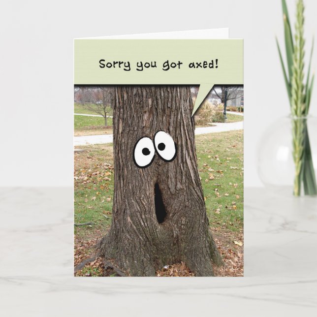 Jobbneddragningskort för Greeting Card för Träd Kort (Framsida)