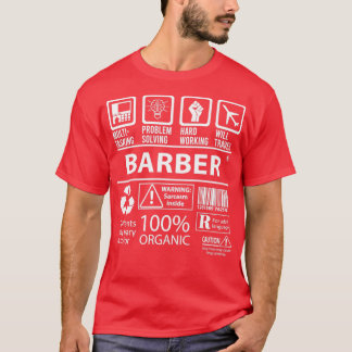 Jobbpresentationsobjekt för Barber MultiTmasking-A T Shirt