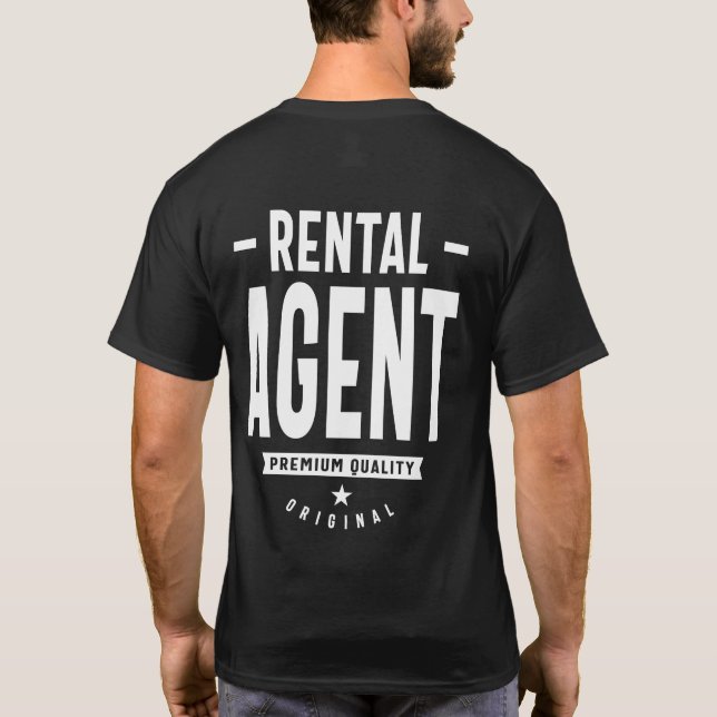 Jobbrubrik för uthyrning av Agent T Shirt (Baksida)