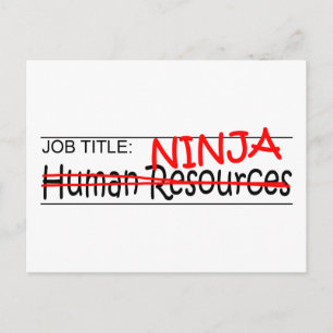 Jobbrubrik Ninja - HR Vykort