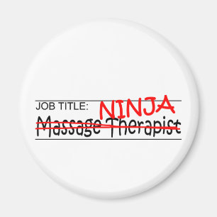 Jobbrubrik Ninja - massageterapist Magnet
