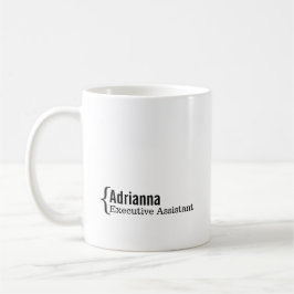 Jobbtitel Black White Modern för medarbetare i Nam Kaffemugg