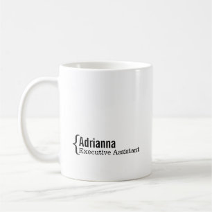 Jobbtitel Black White Modern för medarbetare i Nam Kaffemugg