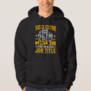 Jobbtitel för Videograf-videoredigerare Hoodie