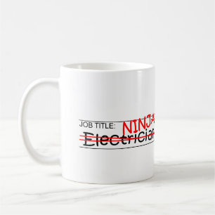Jobbtitel Ninja - elektriker Kaffemugg