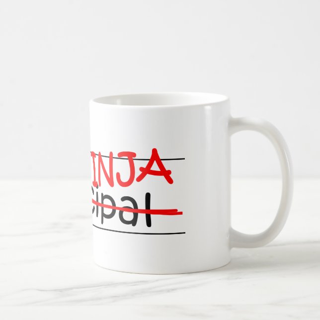 Jobbtitel Ninja - rektor Kaffemugg (Höger)