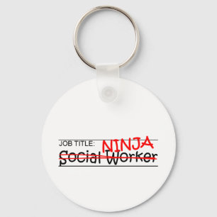 Jobbtitel Ninja - socialarbetare Nyckelring