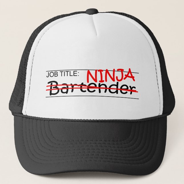 JobbtitelNinja Bartender Keps (Framsida)