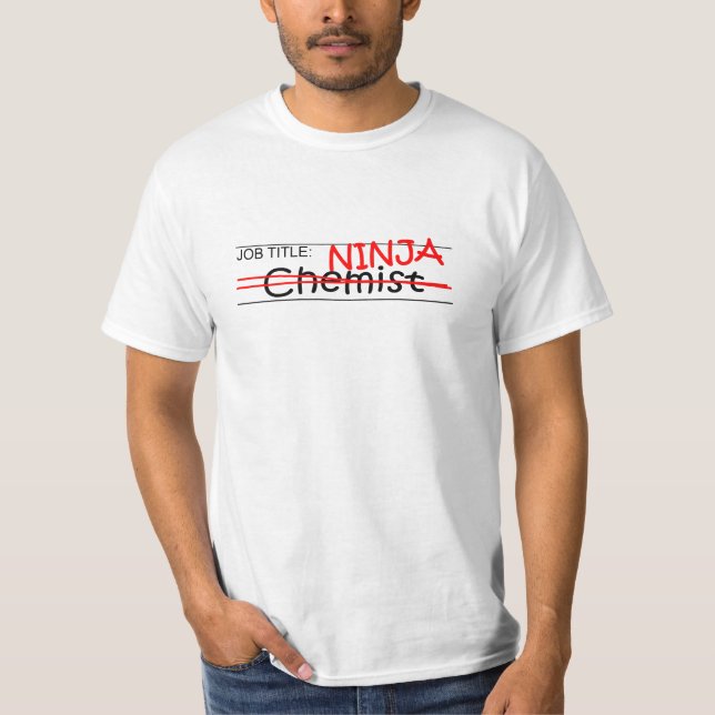 JobbtitelNinja kemist T-shirt (Framsida)