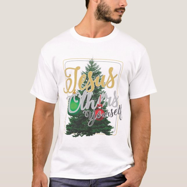 JOBY under julsäsongen Jesus Övrigt Eer själv T Shirt (Framsida)