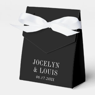 Jocelyn Black Modern Bröllop Presentaskar