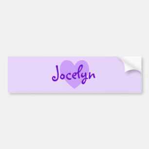 Jocelyn på Lila Bildekal