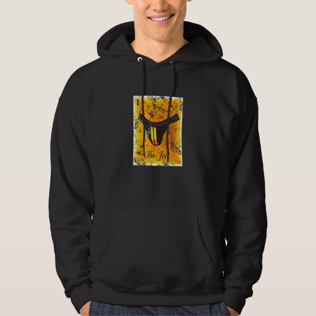 Jock Lotery Card Sarcastic Jock Traps Gra Hoodie (Framsida)