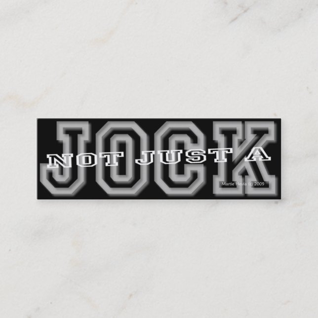 Jock - Social Media Personal Card Mini Visitkort (Framsida)