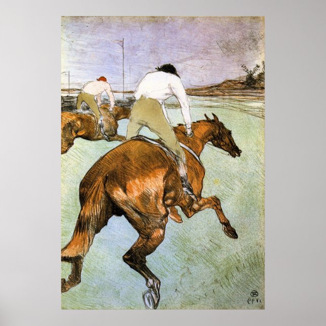 Jockey 2 av Toulouse-Lautrec Poster (Framsidan)