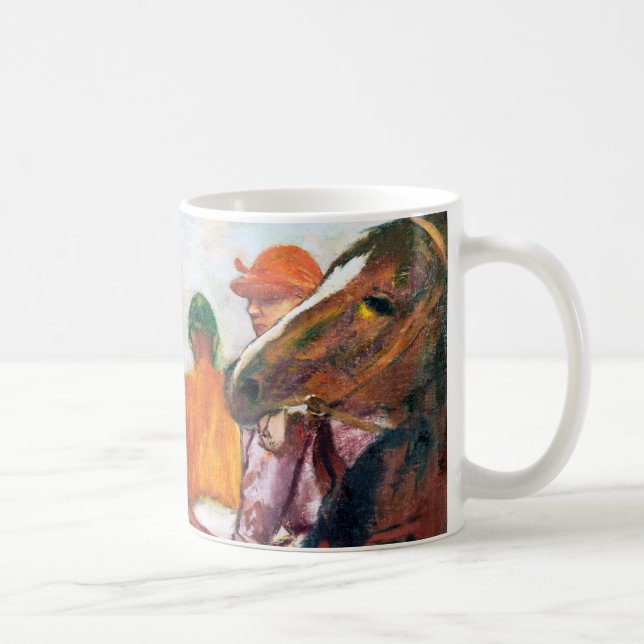 Jockey and Horse, Edgar Degas Kaffemugg (Höger)