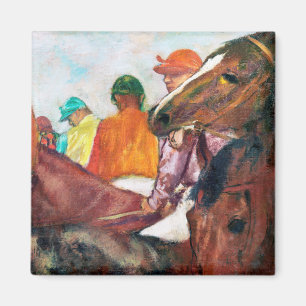Jockey and Horse, Edgar Degas Magnet