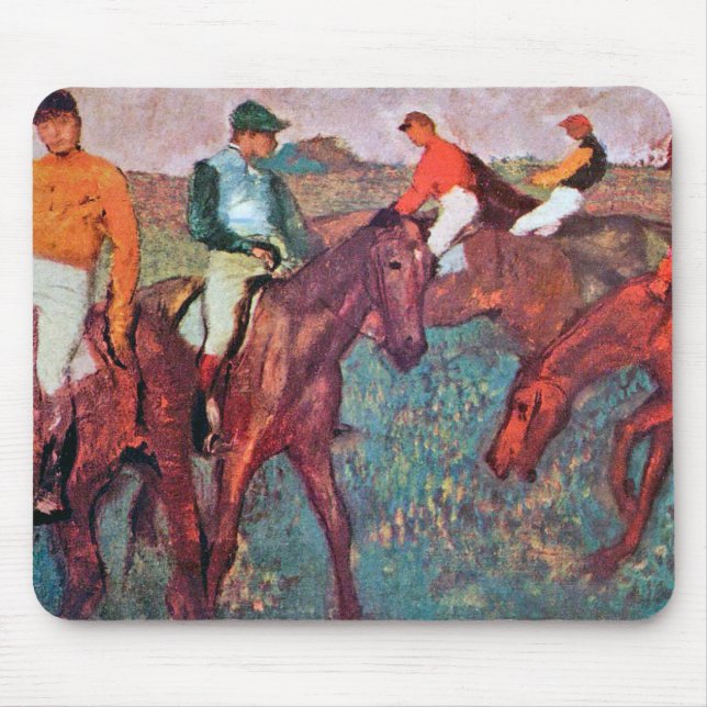 Jockey and Horse, Edgar Degas Musmatta (Framsidan)