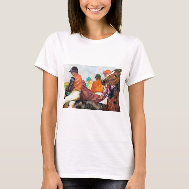 Jockey and Horse, Edgar Degas T Shirt (Framsida)