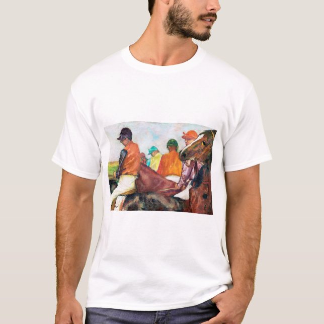 Jockey and Horse, Edgar Degas T Shirt (Framsida)