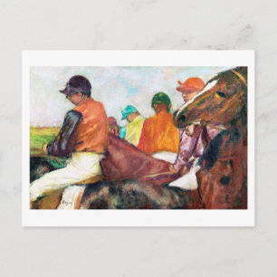 Jockey and Horse, Edgar Degas Vykort