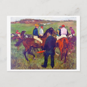 Jockey and Horse (Före Tävling), Edgar Degas Vykort