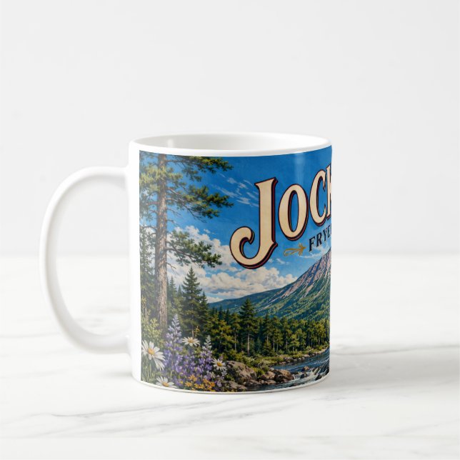 Jockey Cap Fryeburg Maine Kaffe Mugg (Vänster)