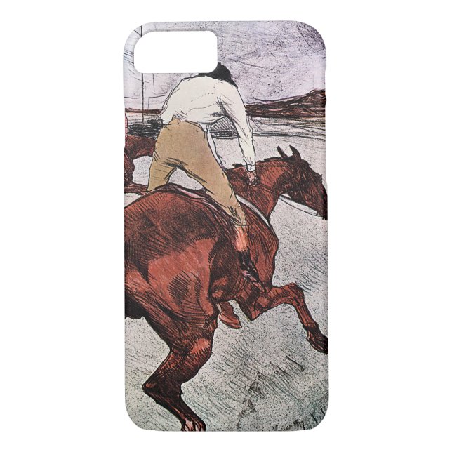 Jockey och Tävling Horse, Lautrec Case-Mate iPhone Skal (Baksida)