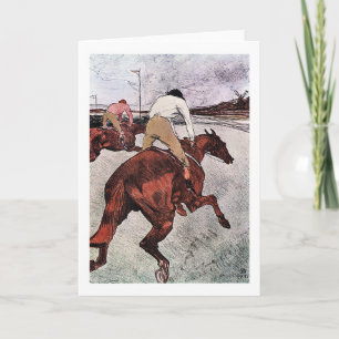 Jockey och Tävling Horse, Lautrec Kort