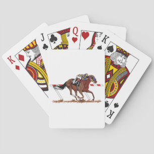 Jockey On Racehorse Casinokort