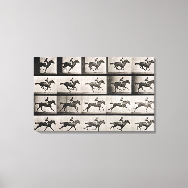 Jockey på en galopinghäst, plate 627 från Anima Canvastryck (Framsida)