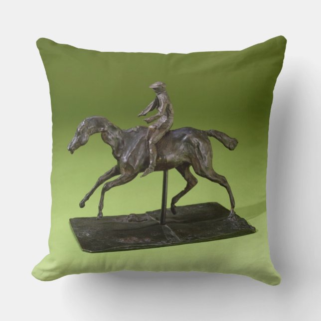 Jockey på en häst (brons), kudde (Framsida)