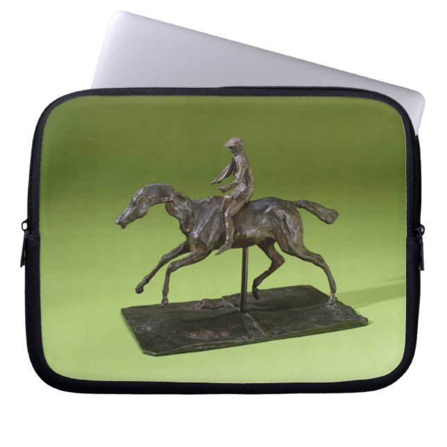Jockey på en häst (brons), laptop sleeve (Framsidan)