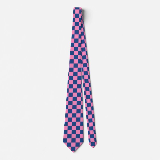 Jockey Silke Checkerboard Fransk Blue Rosa Derby Slips (Framsida)
