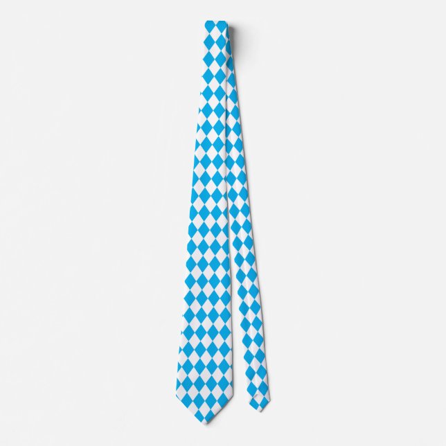 Jockey Silke Diamond Light Blue and White Neck Tie Slips (Framsida)