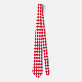 Jockey Silke Diamond Red and White Neck Tie Slips