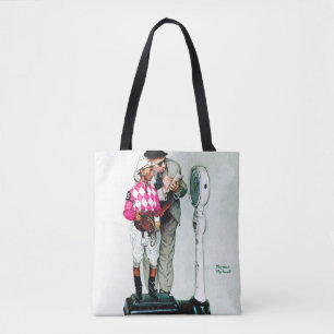 Jockey som in väger vid Norman Rockwell Tygkasse