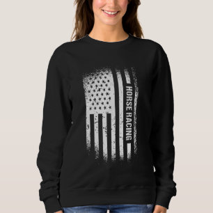 Jockey USA-flagga Hästkapplöpning T Shirt