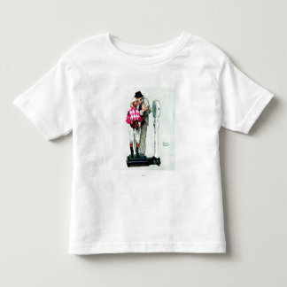 Jockey Weighing In by Norman Rockwell Tee Shirt