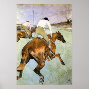 Jockeyen 2 vid Toulouse-Lautrec Poster