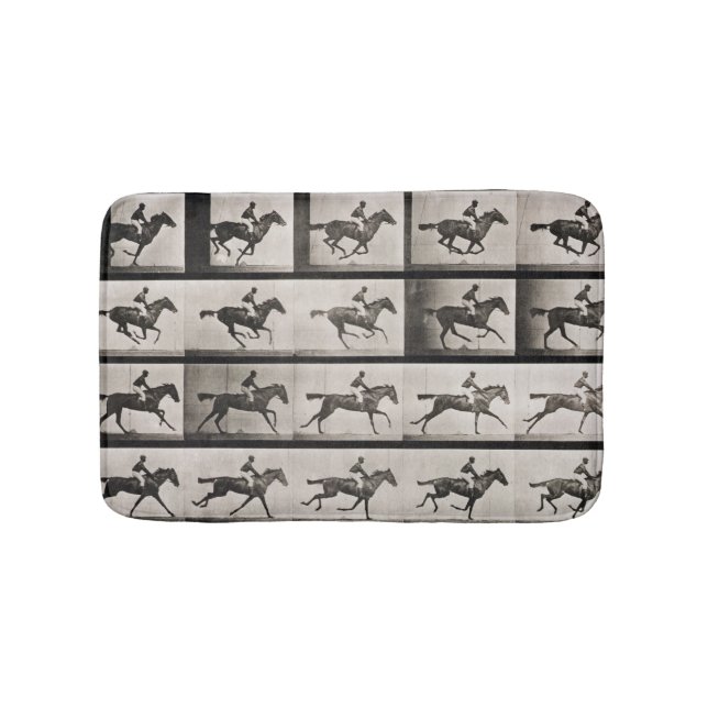 Jockeyen på en snabbt växande häst, pläterar 627 badrumsmatta (Framsidan)