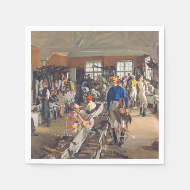 Jockeys doseringsrum vid Ascot Raceccourt Pappersservett (Framsidan)