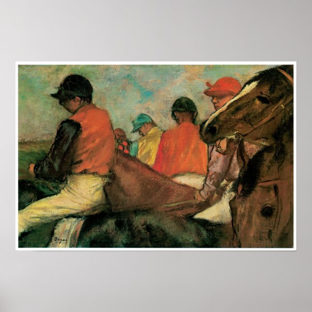 Jockeys, Edgar Degas Poster (Framsidan)
