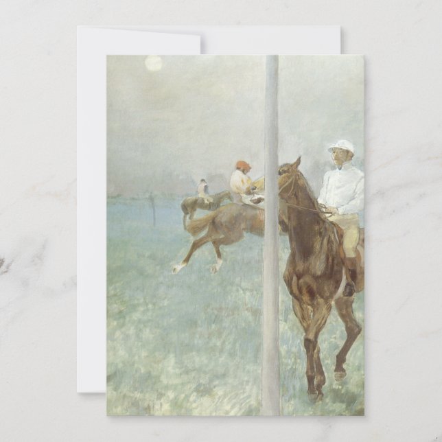 Jockeys Före Tävling av Edgar Degas (Framsida)