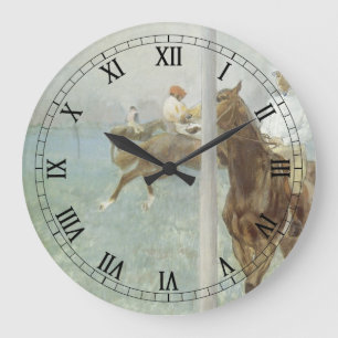 Jockeys Före Tävling av Edgar Degas Stor Klocka