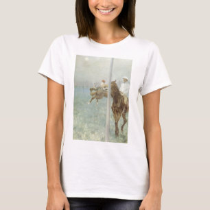 Jockeys före tävlingen av Edgar Degas T-shirt